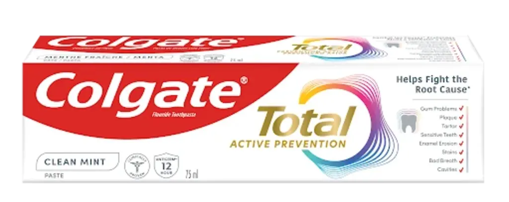 Colgate Total 12 Hour Germ Protection Clean Mint Whole Mouth Protection Toothpaste - 75ml